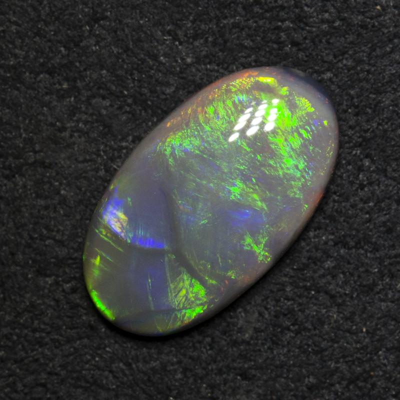 1.63 ct dark opal 12.4x7.1x2.8mm