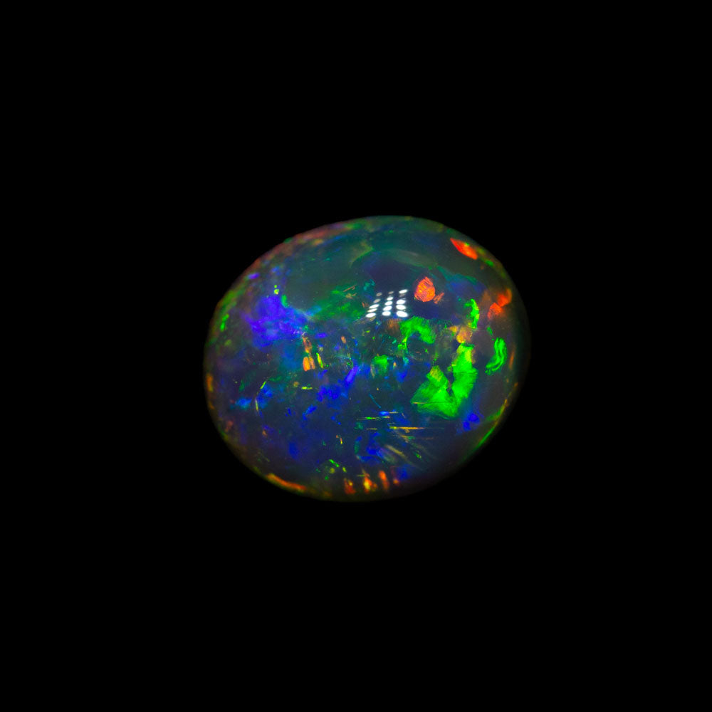 1.64 ct gem black opal 8x6.7x4.9mm
