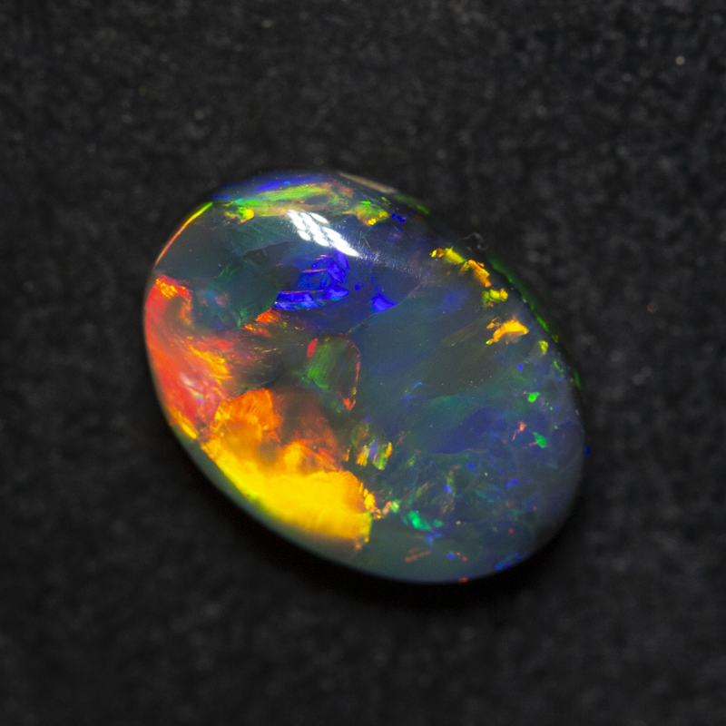 1.64 ct black opal 9.4x6.8x3.9mm