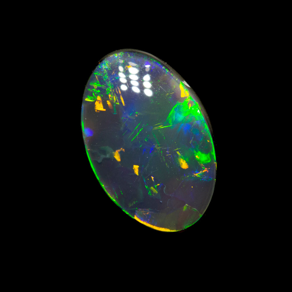 1.64 ct black opal 10.4x7x3.6mm