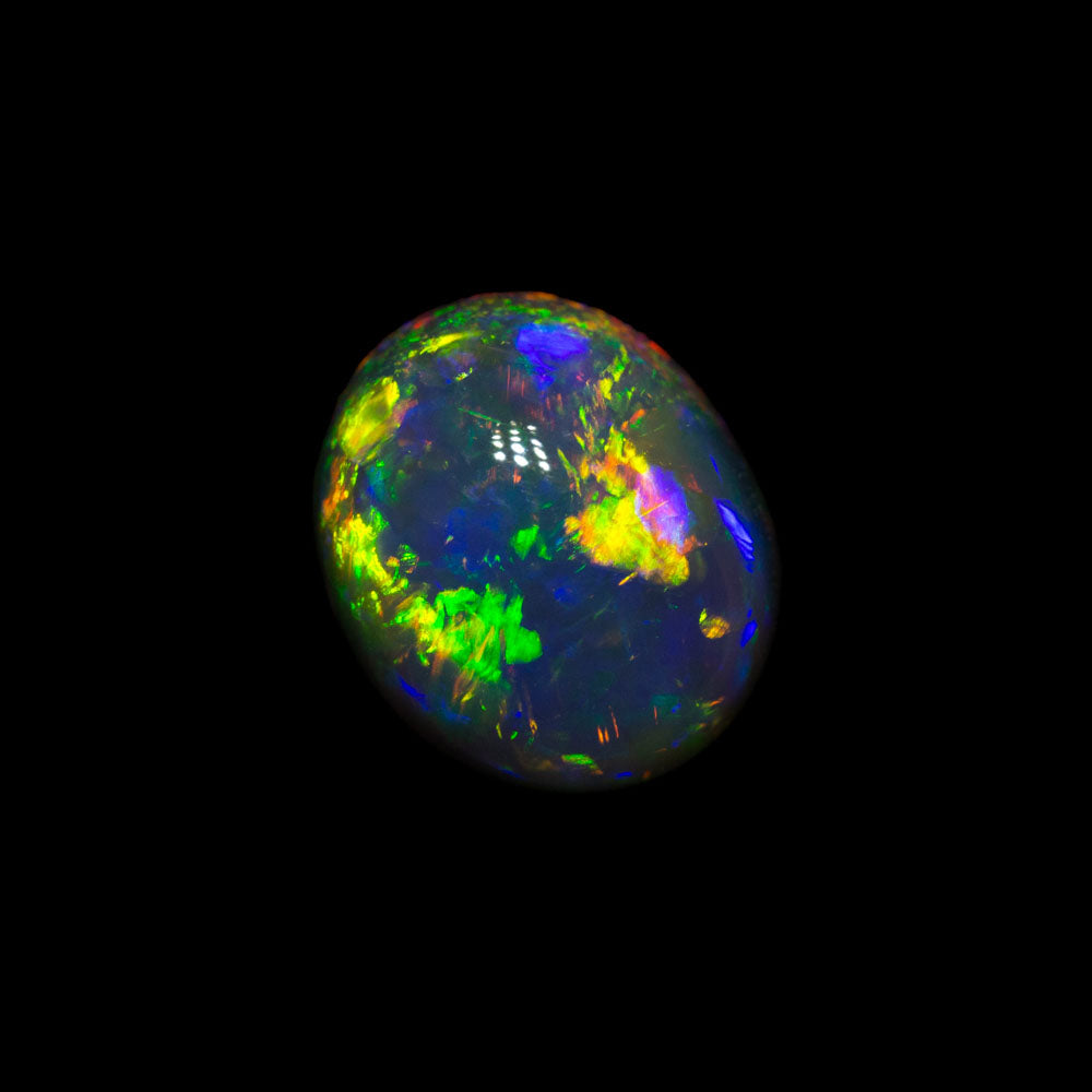 1.64 ct gem black opal 8x6.7x4.9mm