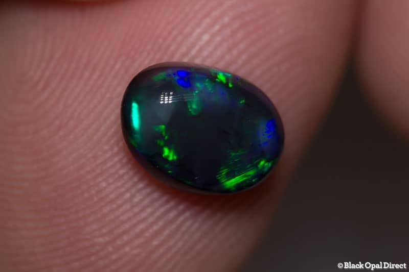 1.66 ct black opal 9x7x4mm