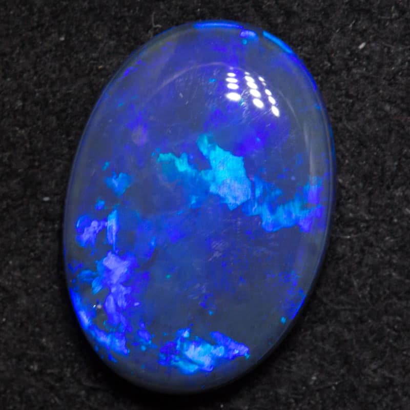 1.67 ct black opal 11x7.5x3mm