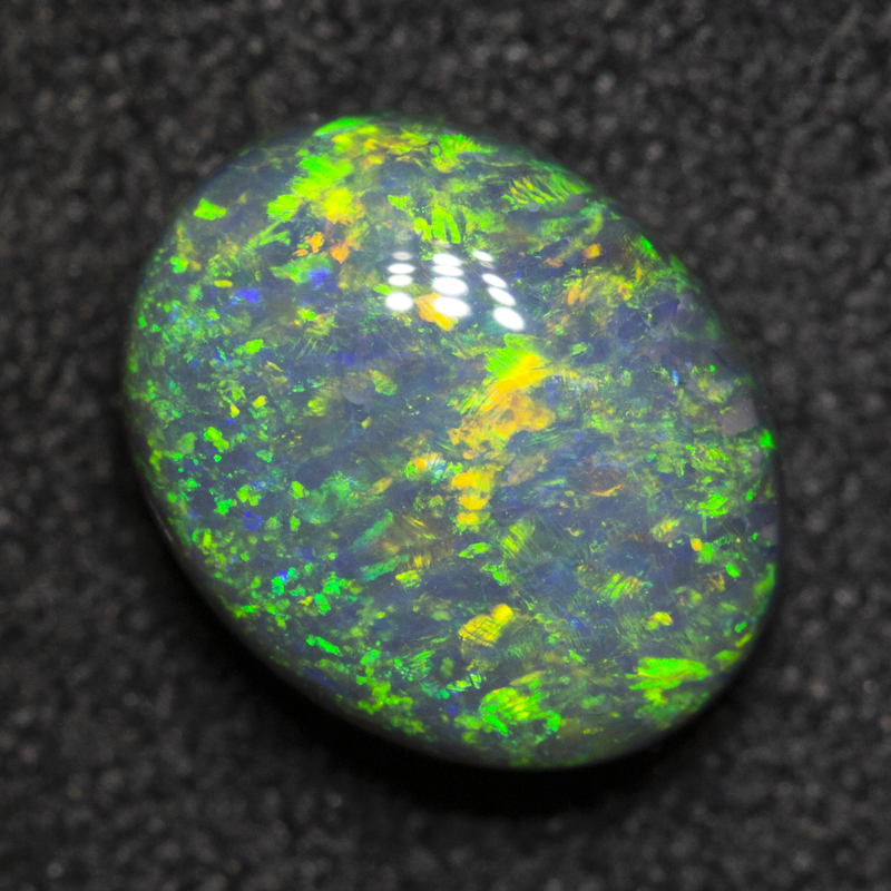 1.68 ct black opal 8.9x7.1x4.2mm