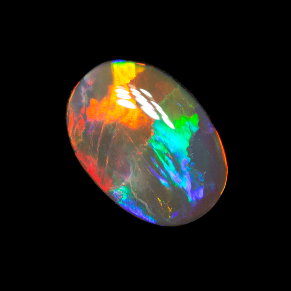 1.68 ct gem black opal 9.2x6.8x4.2mm