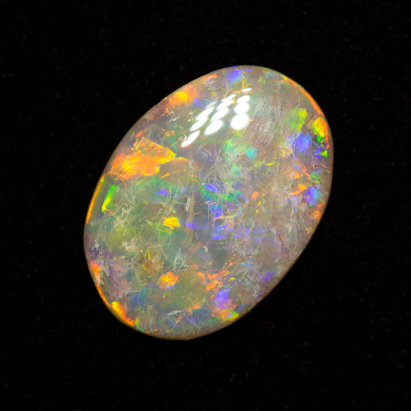 1.69 ct dark opal 12.9x9.2x2.3mm
