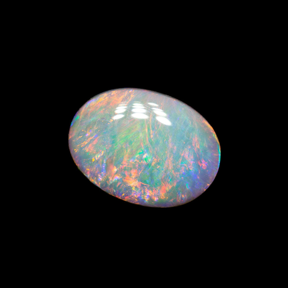 1.70 ct white opal 10.4x7.7x3.3mm