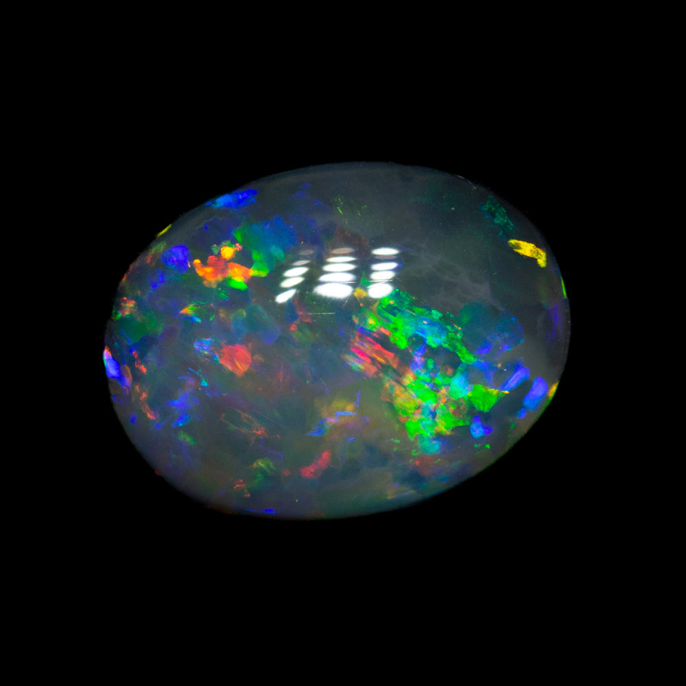 1.70 ct gem black opal 9.6x7.2x3.8mm