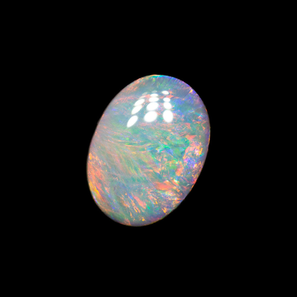 1.70 ct white opal 10.4x7.7x3.3mm