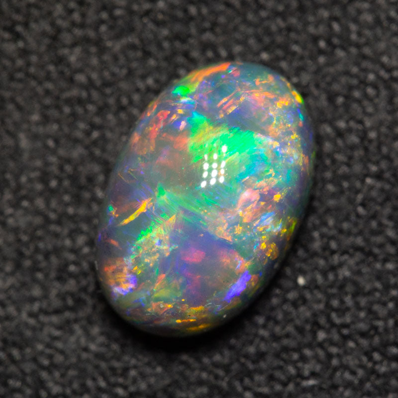 1.71 ct gem black opal 9x6x5.1mm