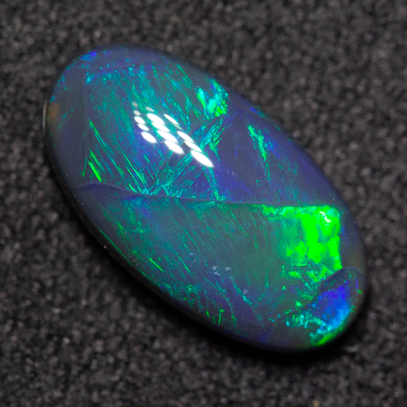 1.71 ct black opal 11.2x6.1x3.7mm