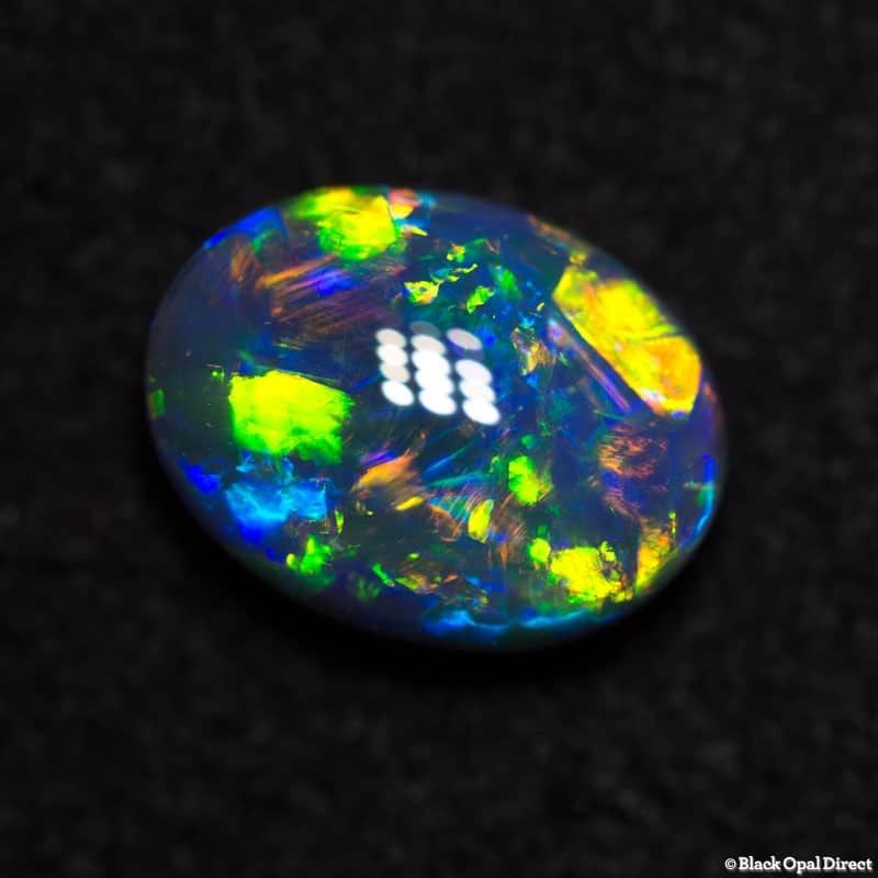1.71 ct gem black opal 9.5x7x4mm