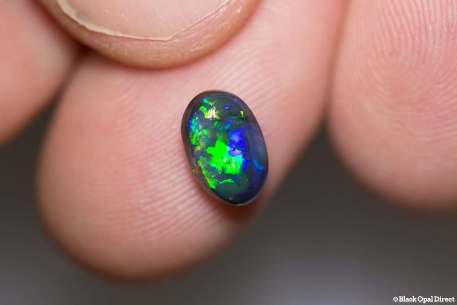 1.72 ct black opal 9x6x4.5mm