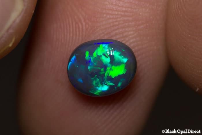 1.73 ct black opal 9x7x4.5mm