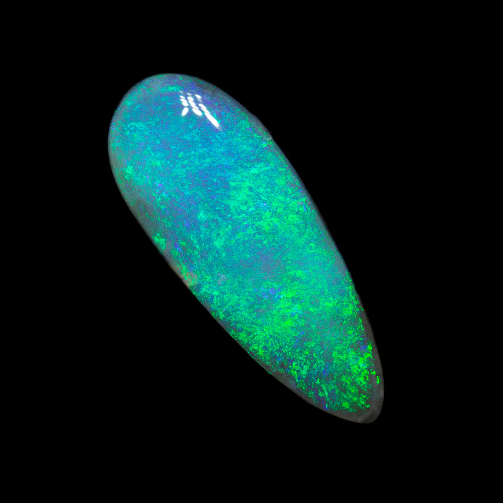 1.75 ct black opal 14x5.6x3.3mm