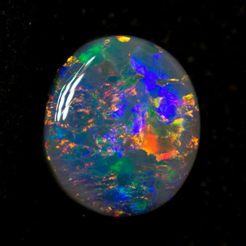 1.80 ct black opal 9x8x3.5mm