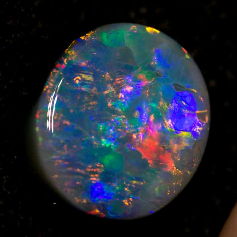 1.80 ct black opal 9x8x3.5mm