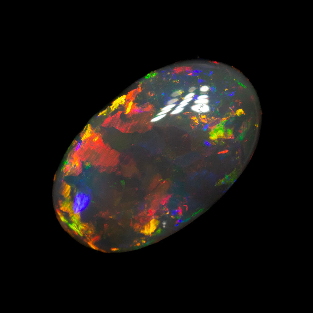 1.81 ct gem black opal 11x6.9x3.6mm