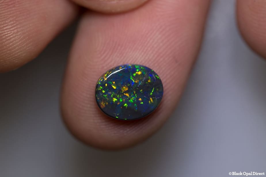 1.82 ct black opal 10.5x.5x2.5mm
