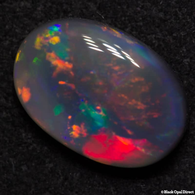 1.82 ct semi black opal 10.5x7x4mm