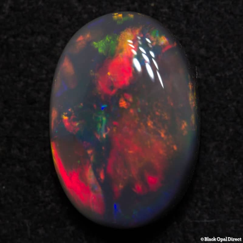 1.82 ct semi black opal 10.5x7x4mm