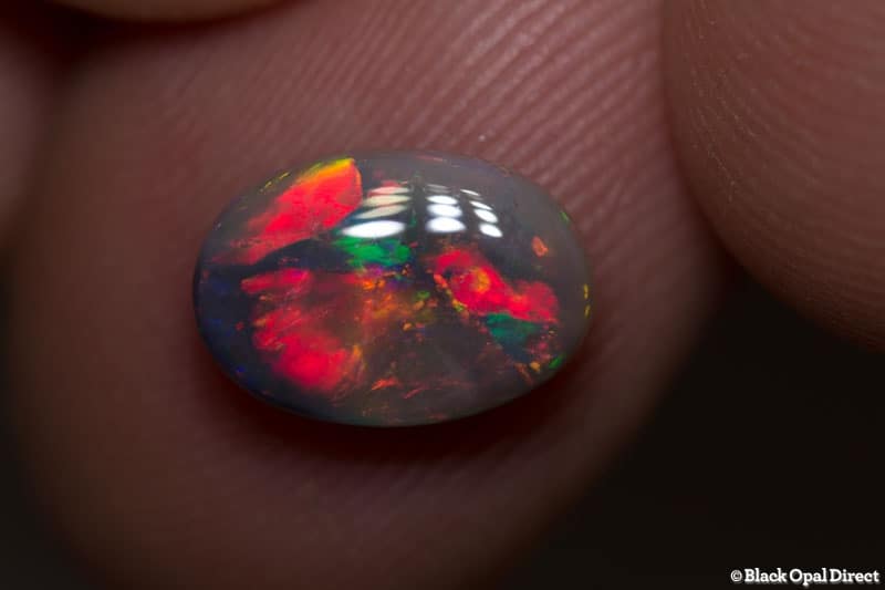 1.82 ct semi black opal 10.5x7x4mm
