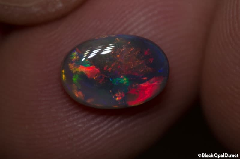 1.82 ct semi black opal 10.5x7x4mm
