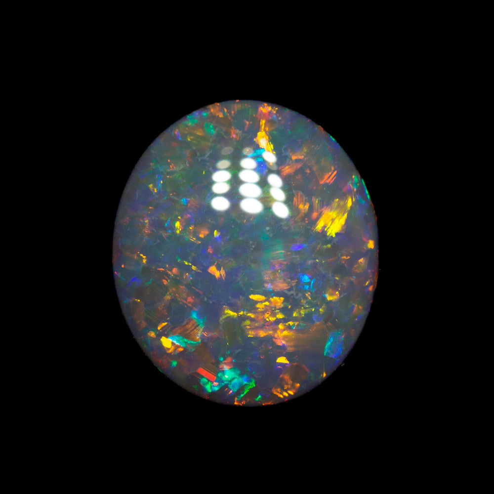 1.87 ct black opal 10x8.7x3.4mm
