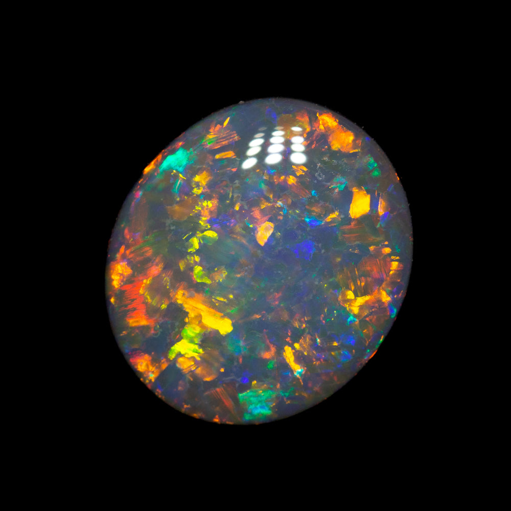 1.87 ct black opal 10x8.7x3.4mm