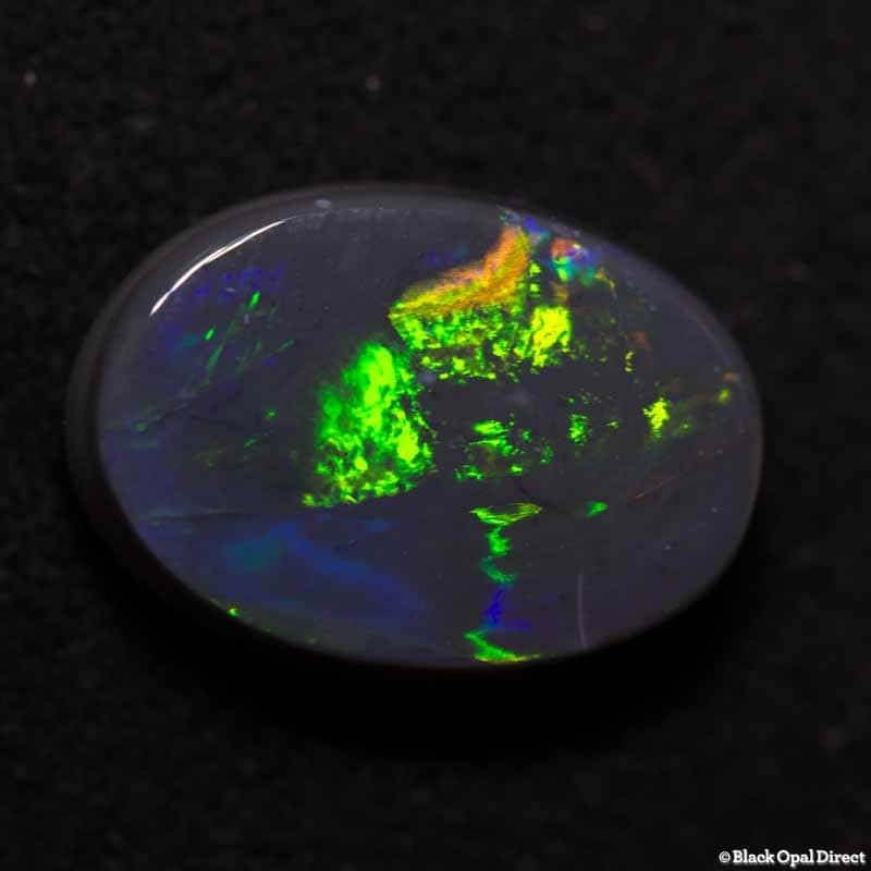 1.88 ct black opal 10x7x3mm
