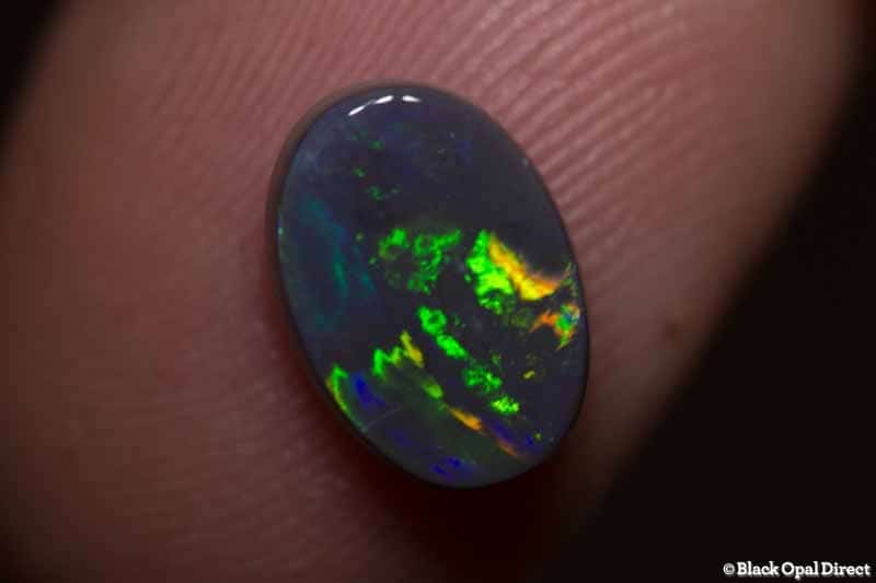 1.88 ct black opal 10x7x3mm