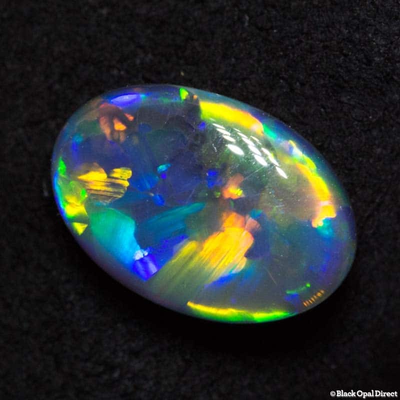 1.89 ct gem black opal 10.4x7x3.6mm
