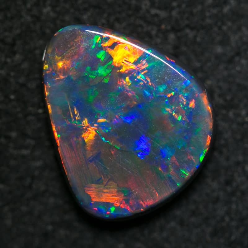 1.86 ct gem black opal 11x9x3mm