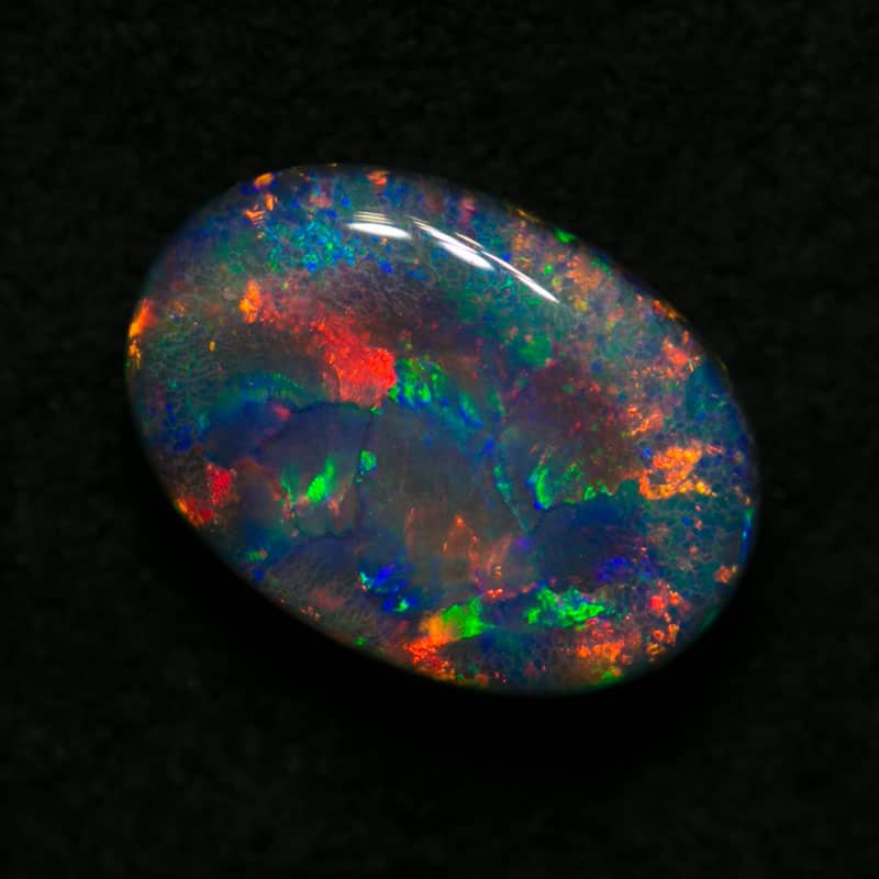 INSTALMENTS 1.90 ct gem black opal 9.5x7x4mm