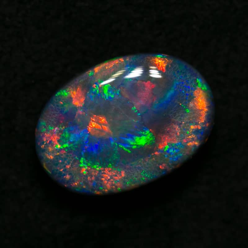 INSTALMENTS 1.90 ct gem black opal 9.5x7x4mm
