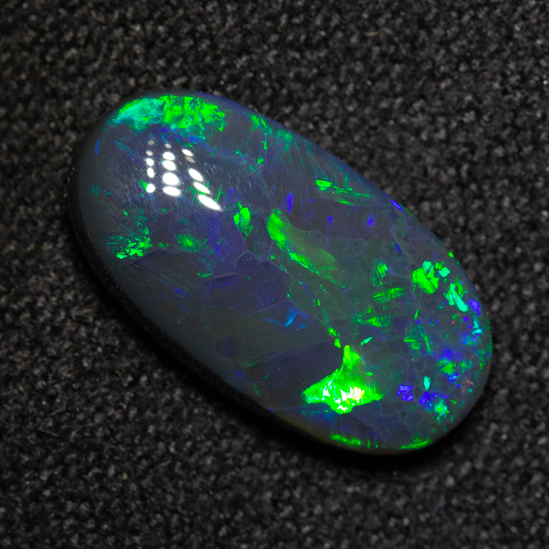 1.91 ct black opal 12.5x6.8x3.6mm
