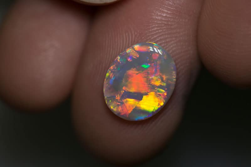 1.91 ct gem crystal opal 12x10x2mm