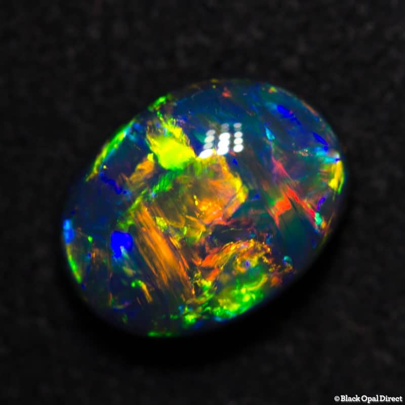1.91 ct gem black opal collectors piece 9.5x7x4.5mm