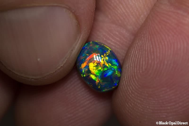 1.91 ct gem black opal collectors piece 9.5x7x4.5mm