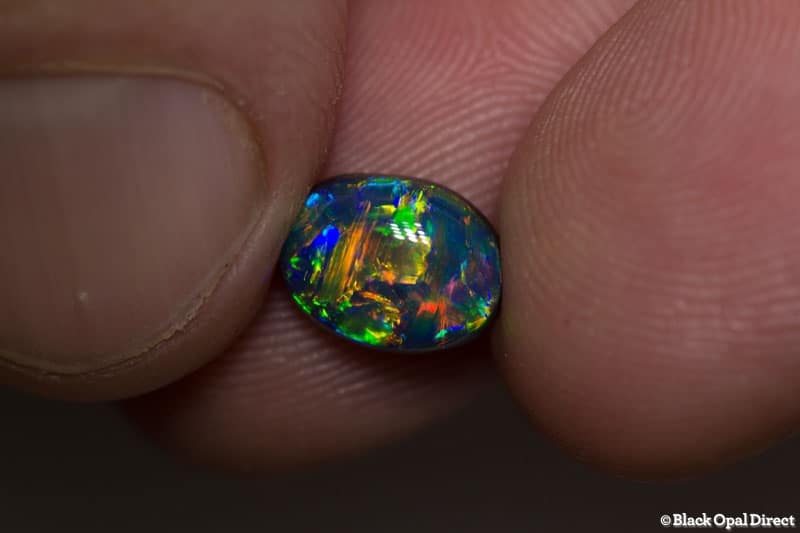 1.91 ct gem black opal collectors piece 9.5x7x4.5mm