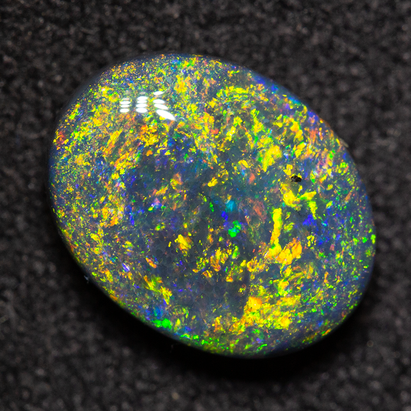 1.92 ct gem black opal 10x8x4mm
