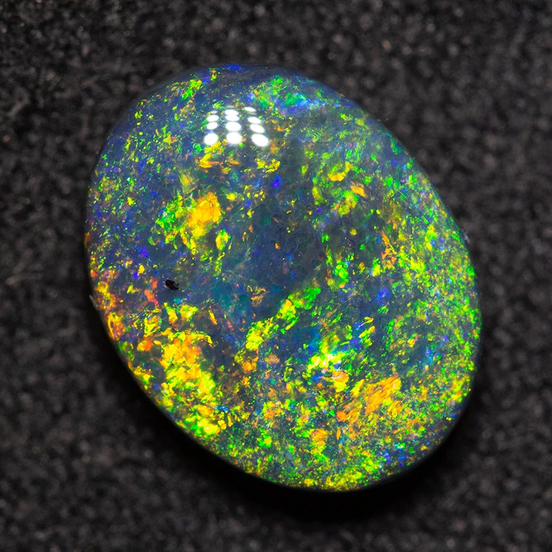 1.92 ct gem black opal 10x8x4mm
