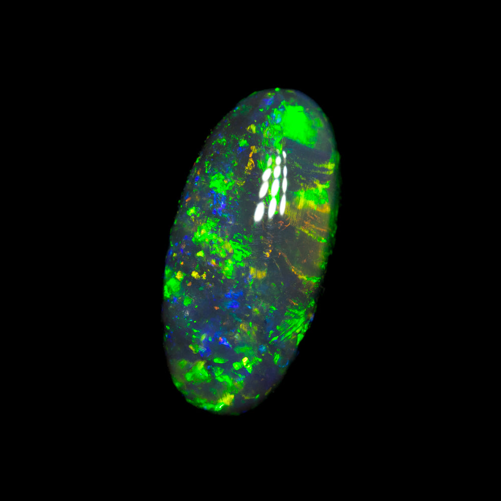 1.92 ct black opal 12.5x6.1x3.6mm