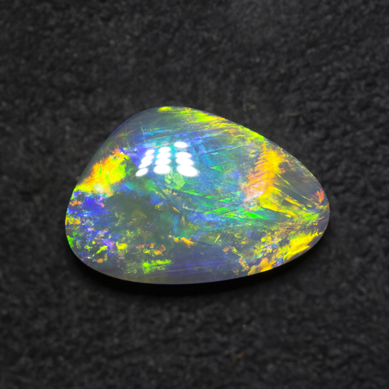1.93 ct black opal 11x7.5x3.7mm