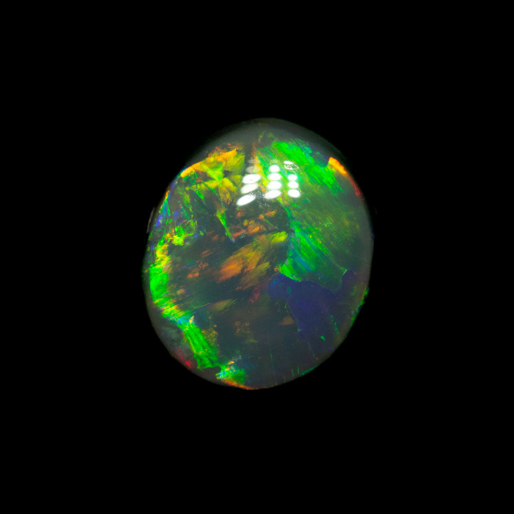 1.93 ct gem black opal 8.3x7.3x4.8mm