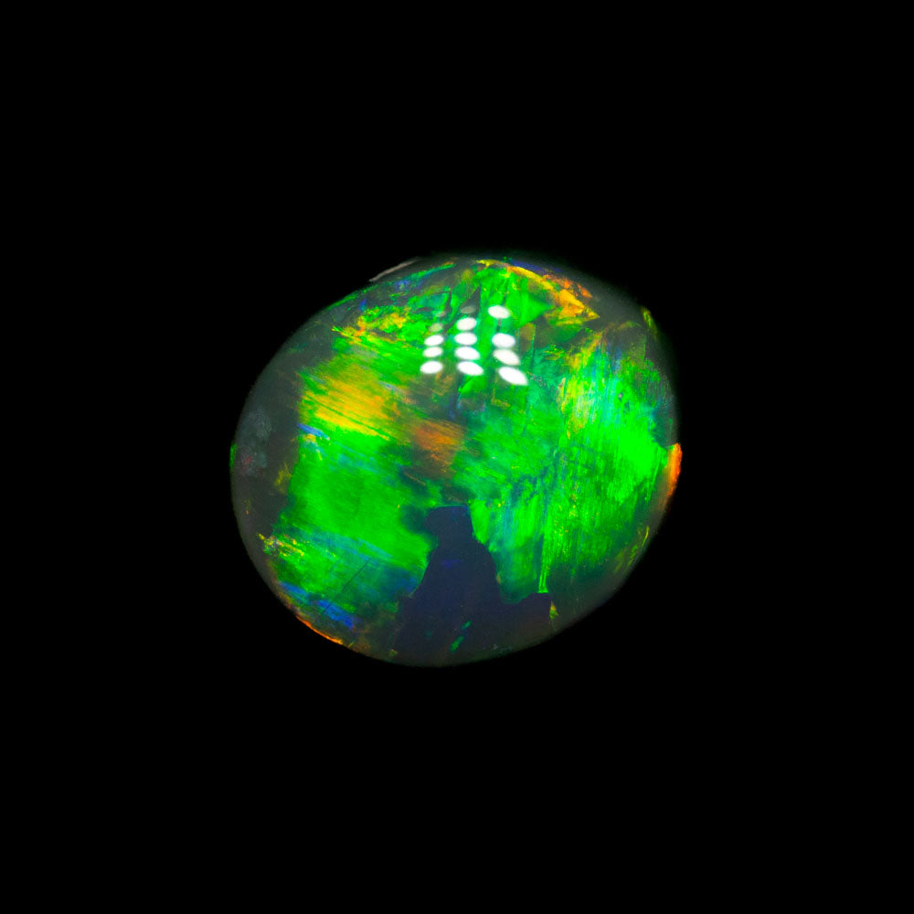 1.93 ct gem black opal 8.3x7.3x4.8mm