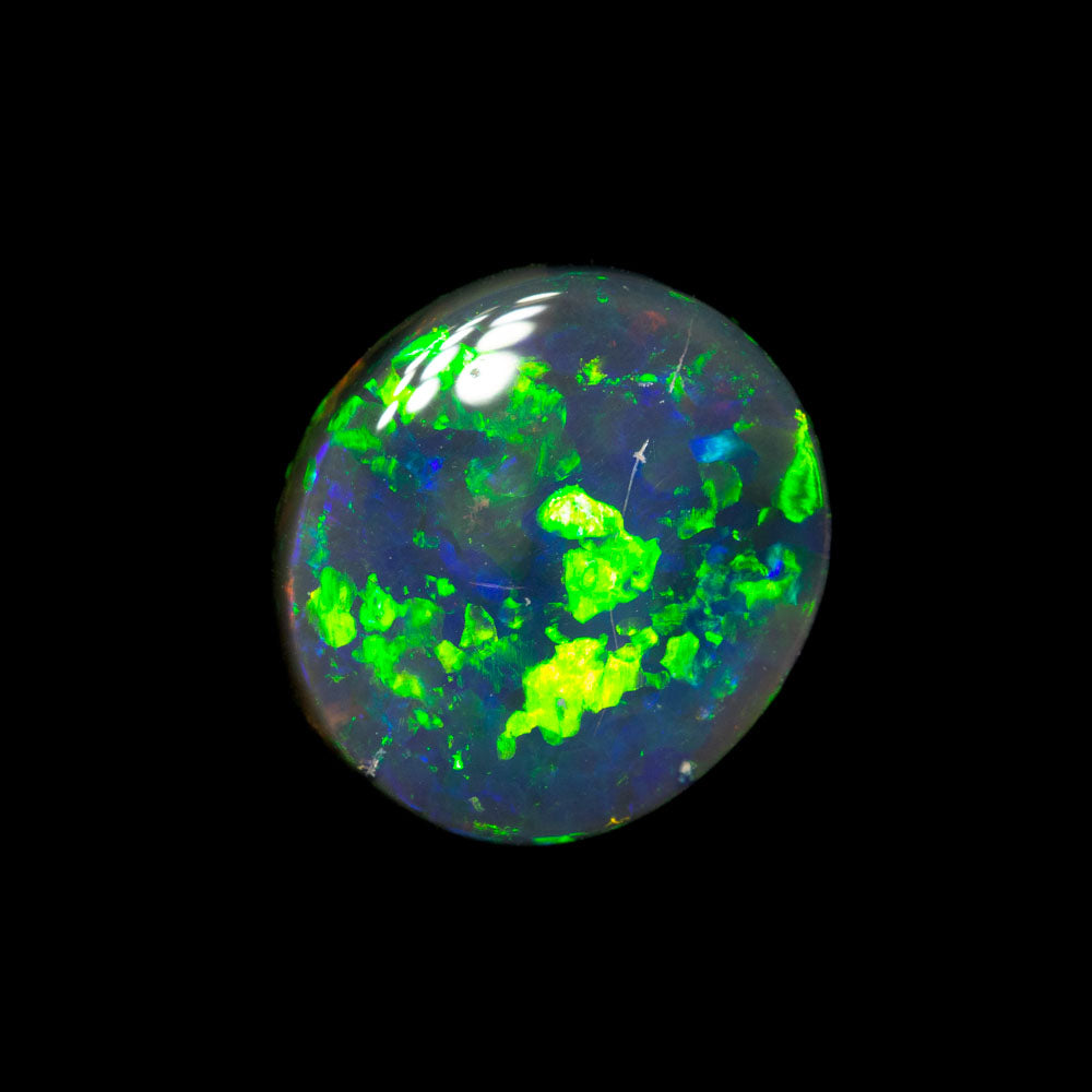 1.93 ct double-sided black opal 9.5x8.5x3.3mm