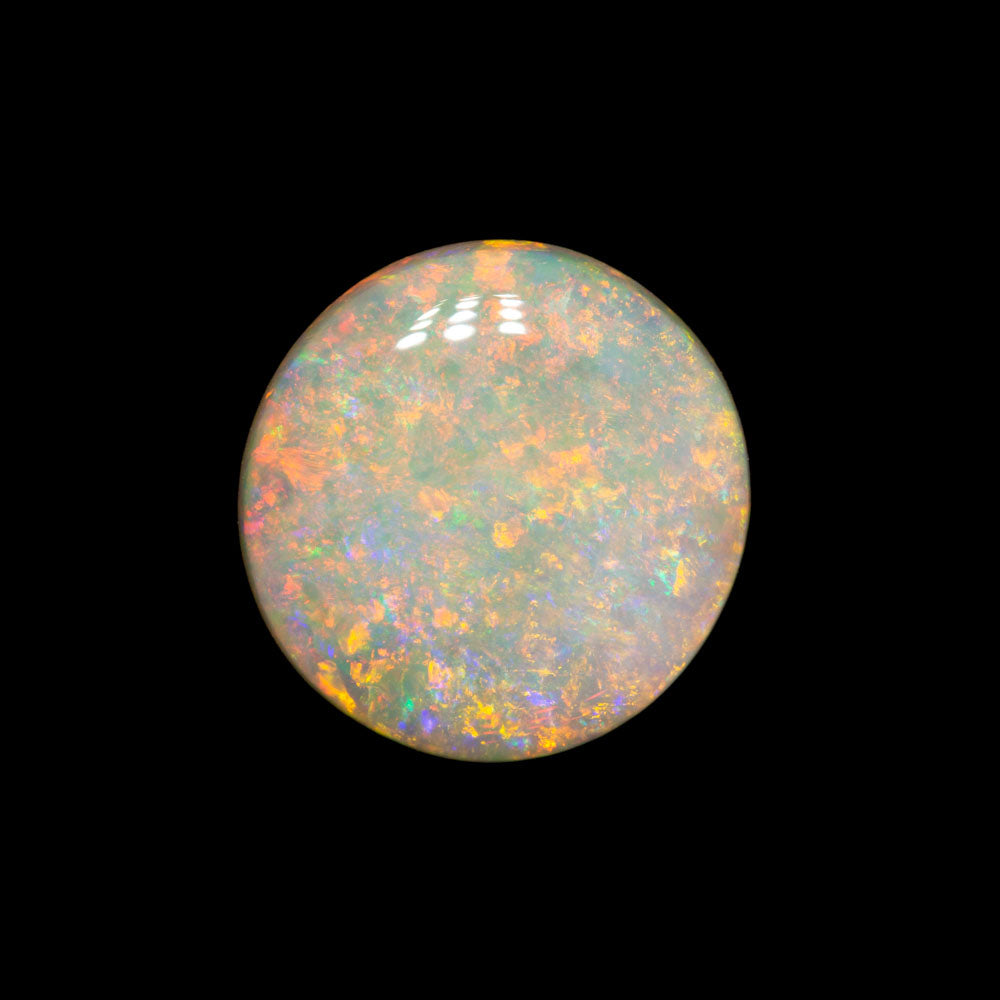 1.95 ct white opal 10.2x9.9x2.6mm