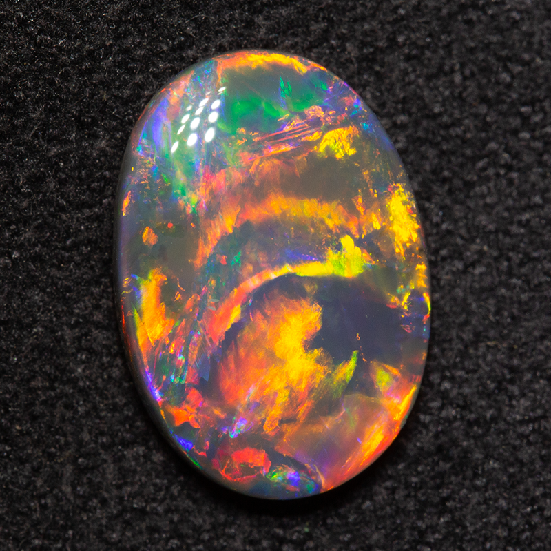 1.95 ct black opal 11.8x8.3x3mm