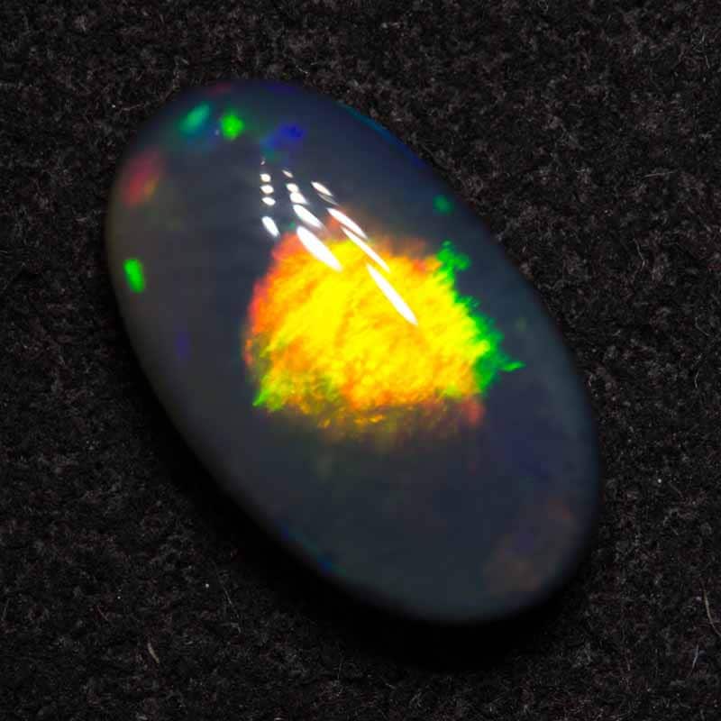 1.97 ct black opal 12x7x5mm